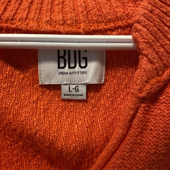 Orange Cropped Cardigan BDG (Urban Outfitters) - Picture 2 of 4
